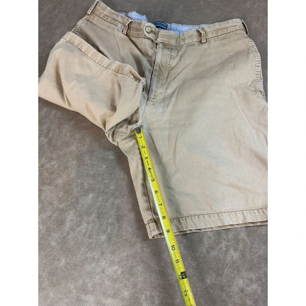 Peter Millar Mens Bermuda Golf Performance Short Khaki Beige Pima Cotton‎ 36